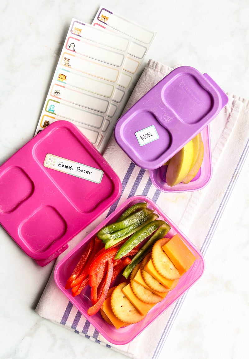 Lil' Labels Bottle Labels, Write-On, Waterproof Labels, Self-Laminating for Baby Bottles for Daycare, Dishwasher-Safe (Variety Set of 3) - Image 3