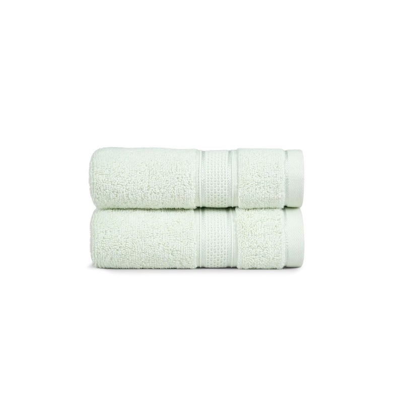 MYTRIDENT Trident Towels for Hand, Indulgence Collection, 100% Cotton Towels for Men/Women, Premium Hand Towel Set, 600 GSM, 2 Pc Hand Towel, 40 cm x 60 cm - Fair Jade - Image 3