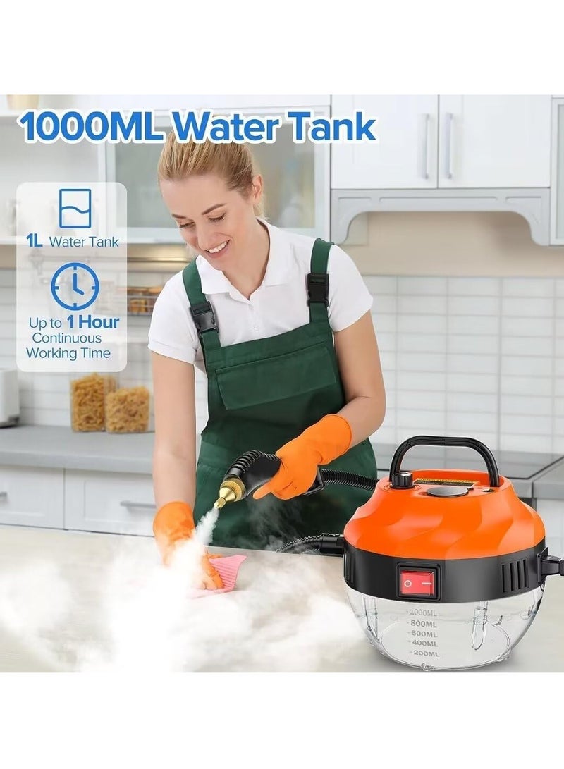 Steam Cleaner, Car Cleaning Tools, 3800W High Temperature Pressurized Steam Cleaner with 3 Brush Heads, Handheld Portable Steam Cleaners for Kitchen, Bathroom, Carpet, Car and Tile - Image 4