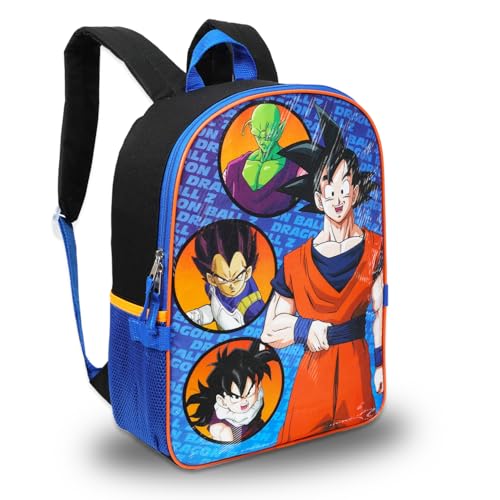 TOEI Animation Dragon Ball Z Backpack with Lunch Box - Bundle with 16" Backpack, Lunch Bag, Water Bottle, Stickers, More | Dragon Ball School Backpack Kids - Image 2