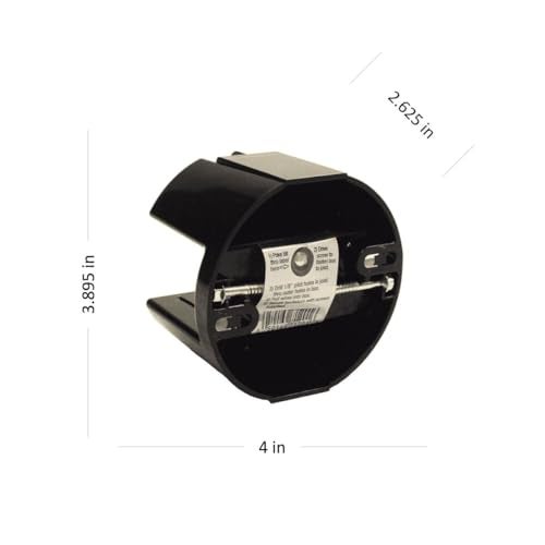 Raco RACO7120-1 Hubbell Saddle Box 4" Round Ceiling Fan and Fixture Box, Black - Image 2