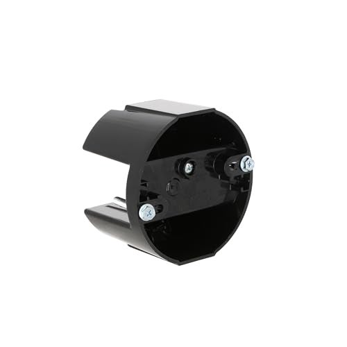 Raco RACO7120-1 Hubbell Saddle Box 4" Round Ceiling Fan and Fixture Box, Black - Image 1