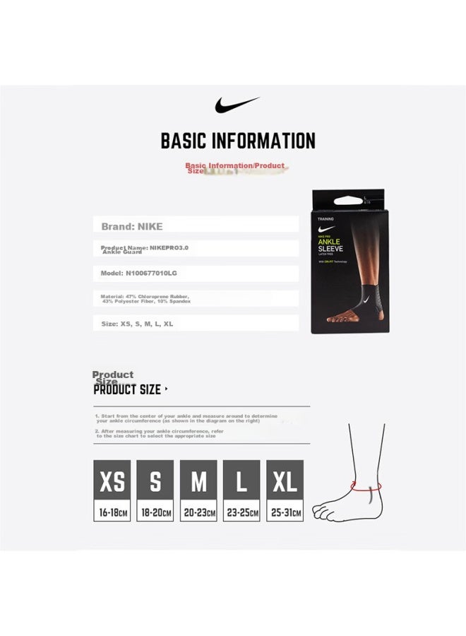 Nike Nike Ankle Support For Basketball, Fitness, Sports, Soccer, Men And Women, Single Pack, N1000677010, Size L  - Image 2