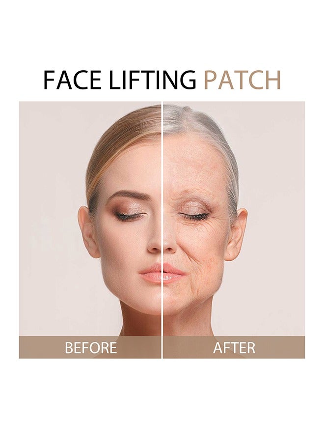 Jaysuing Face Lifting Patch 120 Pcs, Waterproof High Elasticity Invisible Facial Tape, V Shape Face Lift Tape Stickers for Skin Facial Wrinkles Double Chin - Image 3