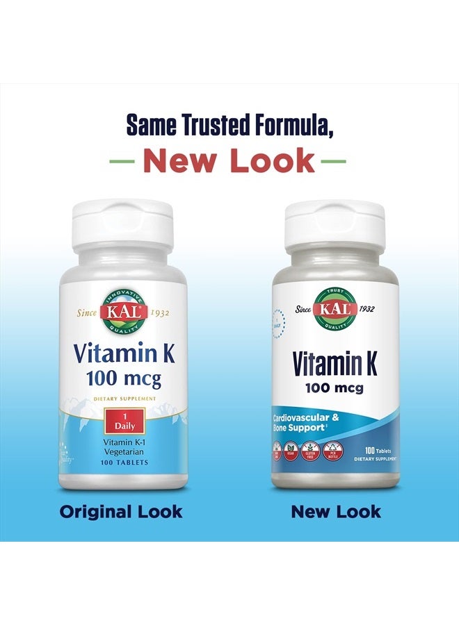 Kal 100 Mcg K1 Tablets, 100 Count - Image 2