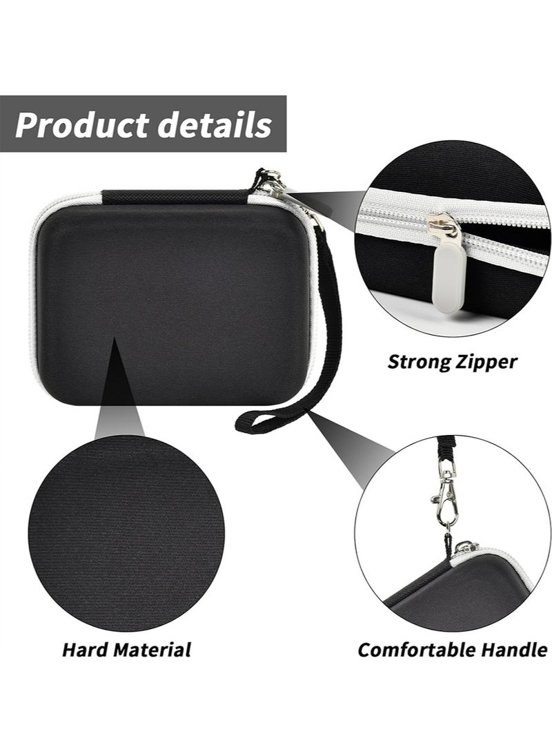 Captaintech Camera Case for CAMKORY/for Kodak Pixpro/for VAHOIALD/for Sony DSCW800 830/ for Canon PowerShot 180 190  Cameras Storage Holder for Accessories (Box Only)-Black - Image 4