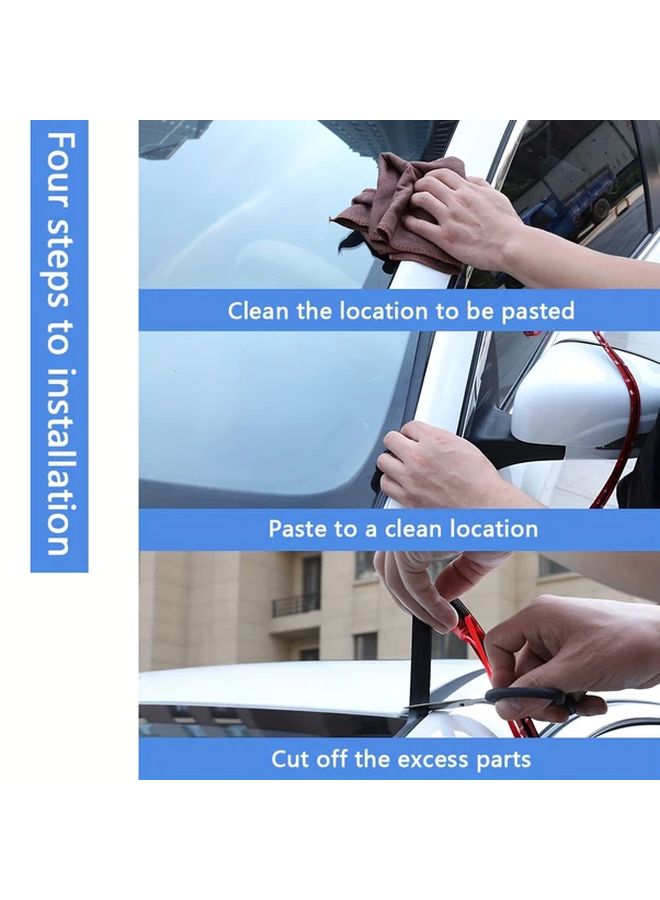 2M Rubber Windshield Sealing Strip Waterproof Dustproof Universal Fit For Car Truck RV - Image 3