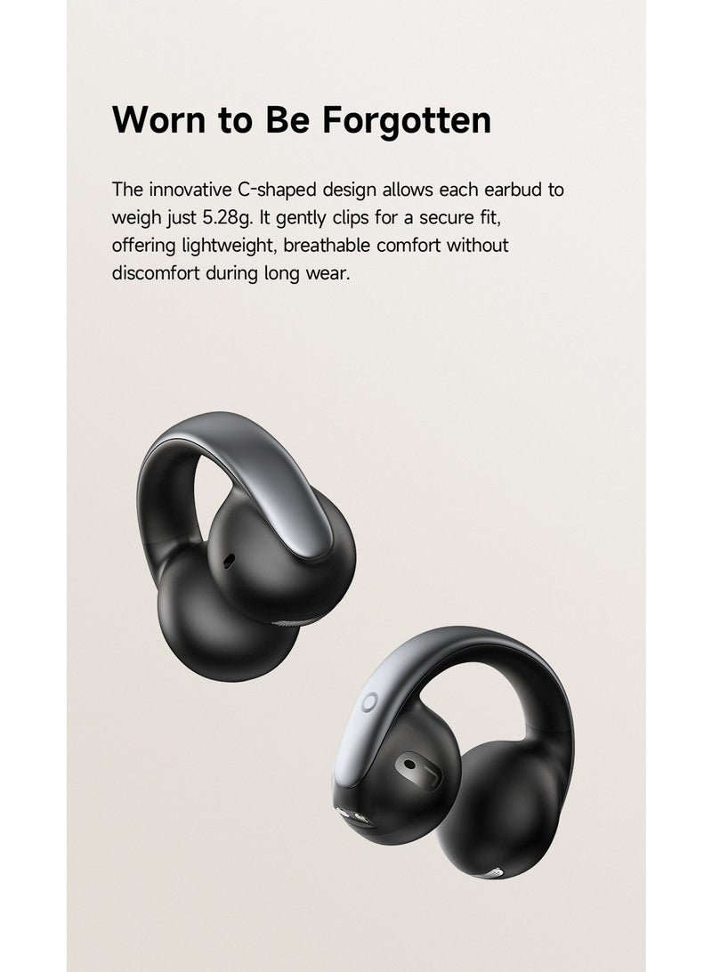 Mcdodo Clip-On Open-Ear Wireless Earbuds, Air O3, LED Battery Display, Bluetooth 5.4, IPX4, 24H Playtime, iPhone Android, Black, HP-8160 - Image 5