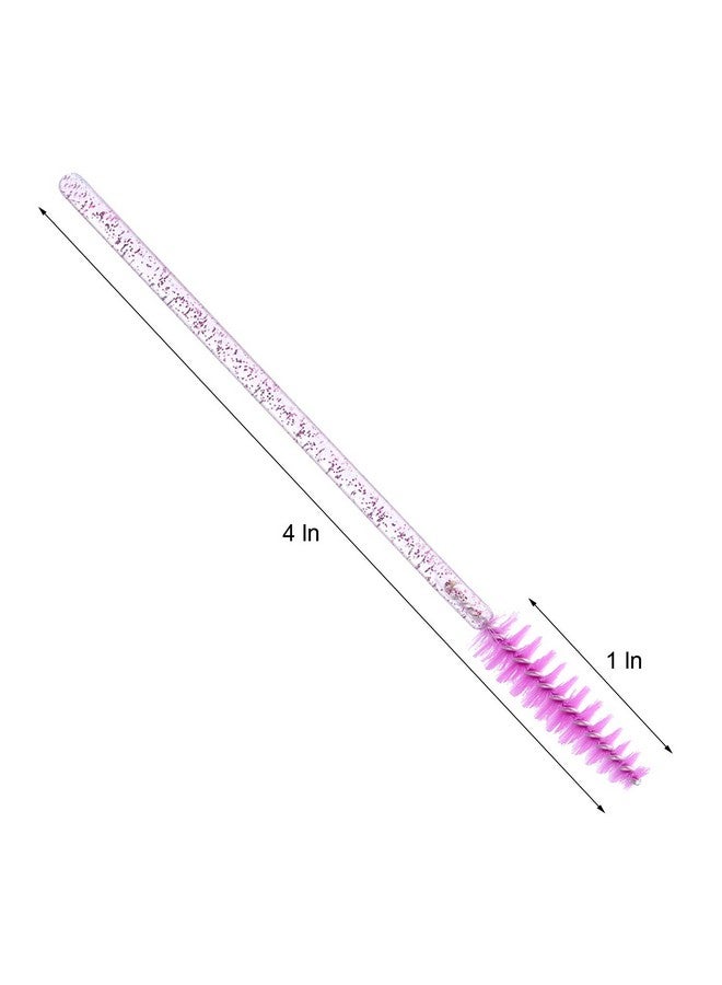 Tbestmax 300 Disposable Mascara Wands Eyelash Brush Spoolies For Eye Lash Extension Eyebrow And Makeup Crystal Tbestmax - Image 2
