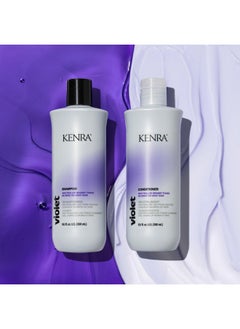 Kenra Violet Shampoo Eliminates Brassy Tones Purple Pigment + Deposit Neutralizes Yellow Moisturizes Processed Hair Enhances Vibrancy Of Blonde Or Gray Hair Color Safe 10.1 Fl. Oz.  - Image 4