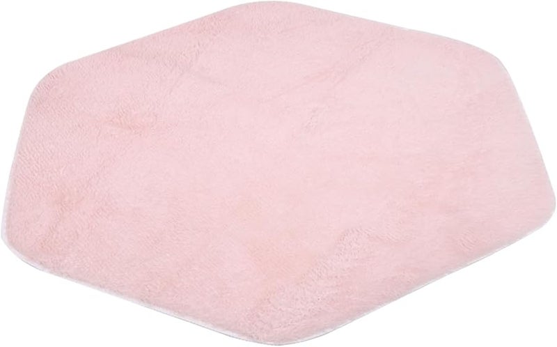Hexagon Play Tent Mat Soft Indoor Playhouse Rug For Kids Nursery Cozy Decor - Image 1