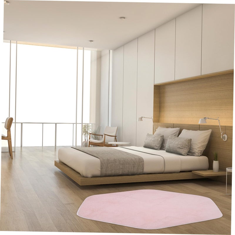 Hexagon Play Tent Mat Soft Indoor Playhouse Rug For Kids Nursery Cozy Decor - Image 3