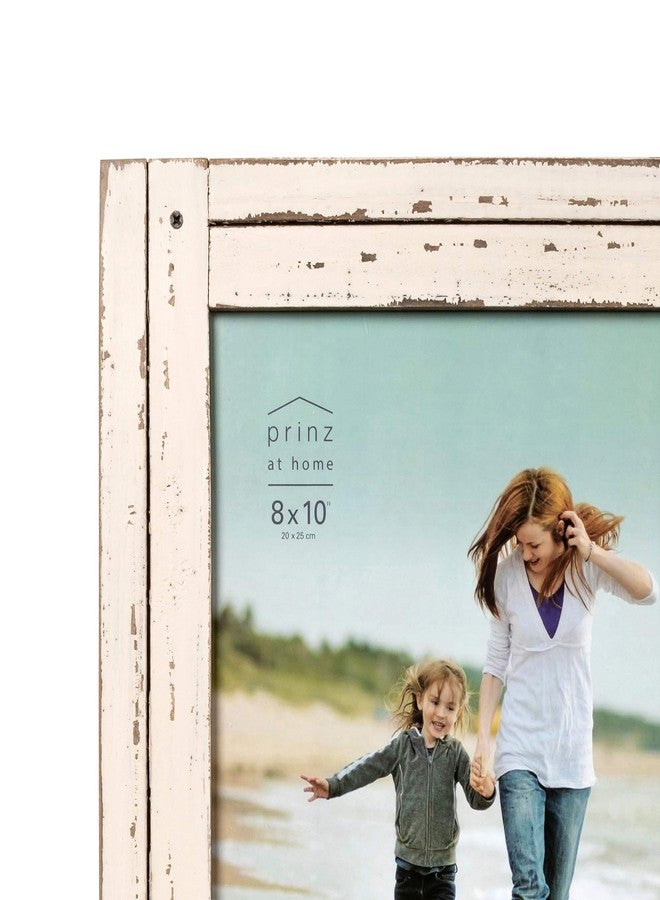 PRINZ Homestead 8-inch x 10-inch Distressed Wood Picture Frame, White, 8x10 - Image 2