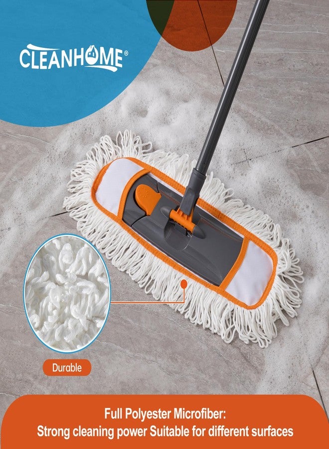 CLEANHOME أقمشة ممسحة ميكروفايبر CLEANHOME 4 قطع لتنظيف الأرضيات، تناسب ممسحة الغبار CLEANHOME: B09PBPGSJ3، وسادات استبدال من بوليستر ميكروفايبر بالكامل - Image 2