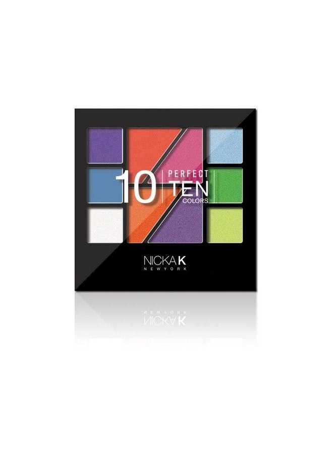 Nicka K Perfect Ten Colors Eyeshadow Paletteap020 Multicolor 9 G  - Image 2