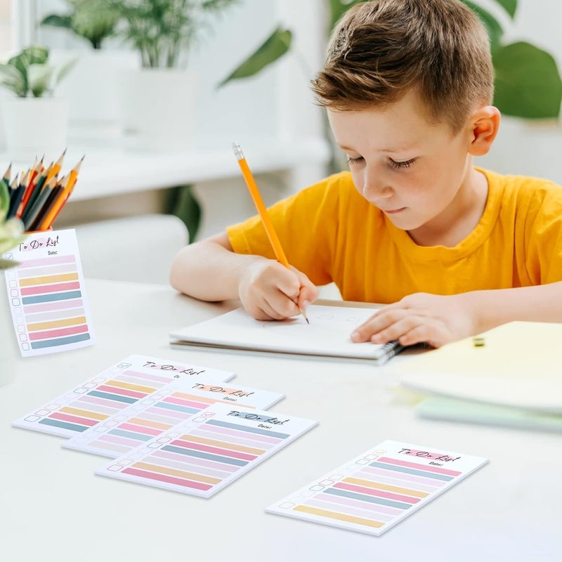 BetterJonny 8 Packs to Do List Notepad, 4 x 6 Inch with Line Adhesive Memo Sticky Notes Notepad,Multi Colors Self-Stick Note Pads,for Office Home School Desk Supplies，50 Sheet/Pad - Image 4