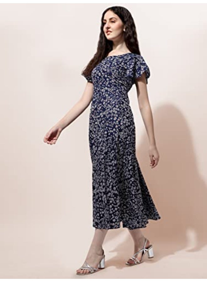 OOMPH! Crepe Maxi Dress for Women - Image 4