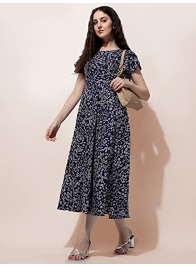 OOMPH! Crepe Maxi Dress for Women - Image 3