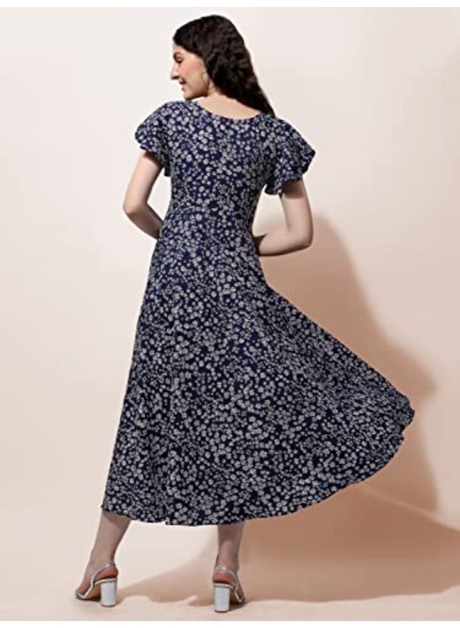 OOMPH! Crepe Maxi Dress for Women - Image 5