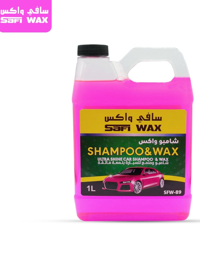 Safi WAX Wax & Shampoo Ultra Shine Car Shampoo Wax Car Washing Shampoo 1 Litre ZOZO - Image 1