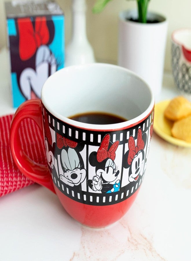 Silver Buffalo Disney Minnie Mouse Film Reel Ceramic Soup Mug | Bowl For Ice Cream, Cereal, Oatmeal | Large Coffee Cup For Espresso, Caffeine, Beverages | Cute Home & Kitchen Decor Essentials | Holds 24 Ounces - Image 4