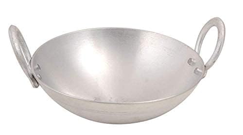 SHOPSIDEX Aluminium kadhai Premium Range of Aluminum Kadhai Deep Kadai Non Induction Kadai Non Stick Kadai Deep Cooking 20 Litter - Image 1