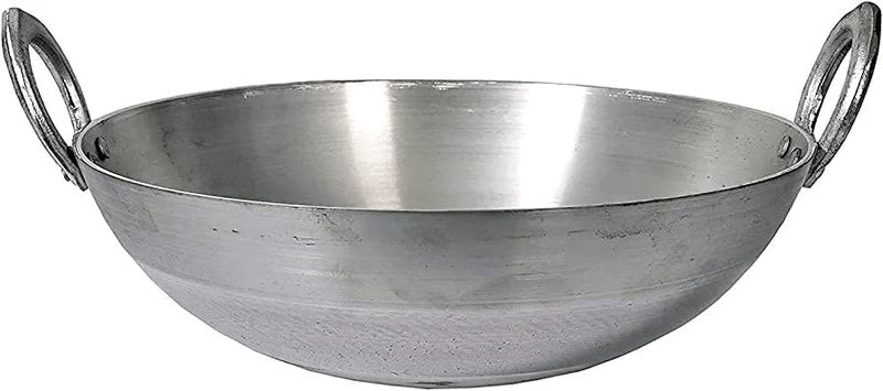 SHOPSIDEX Aluminium kadhai Premium Range of Aluminum Kadhai Deep Kadai Non Induction Kadai Non Stick Kadai Deep Cooking 20 Litter - Image 2