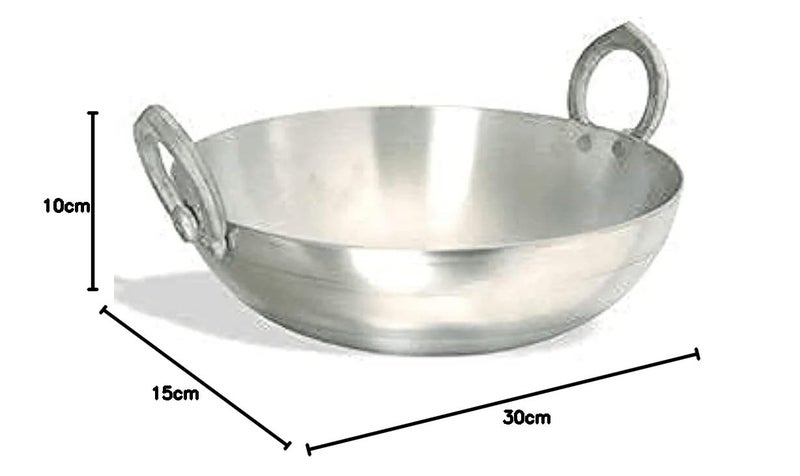 SHOPSIDEX Aluminium kadhai Premium Range of Aluminum Kadhai Deep Kadai Non Induction Kadai Non Stick Kadai Deep Cooking 20 Litter - Image 5