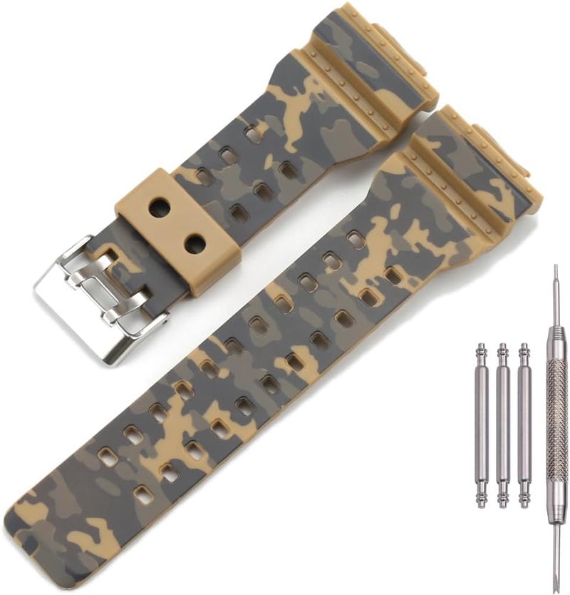 MCXGL 16mm Resin Strap Kompatibel mit Casio G-Shock GA-110 GA100 GD120 GD100 GA700 Herren Gummi Uhrenarmband Ersatz Armband - Image 1