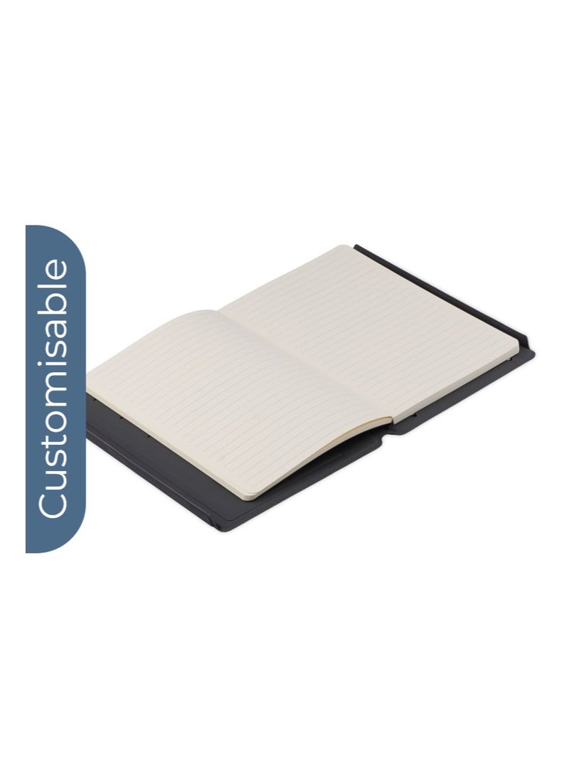 SANTHOME Personalised Sustainable Gift Set with Refillable Notebook, Pen & Cardholder - Black - Image 5