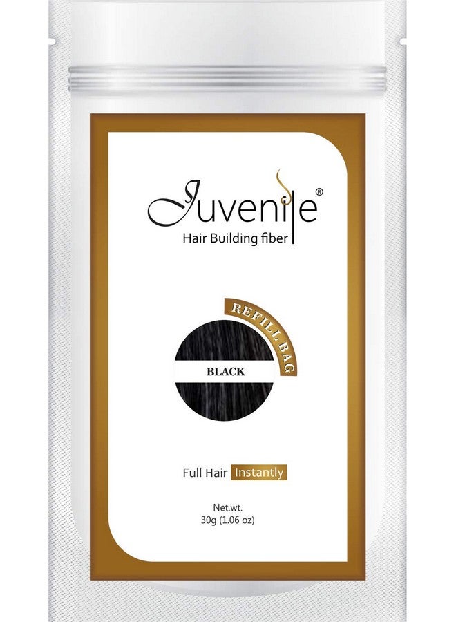 جوفينايل عبوة إعادة تعبئة ألياف الشعر للأطفال باللون الأسود 90 جرام (30 جرام لكل عبوة) - Image 2