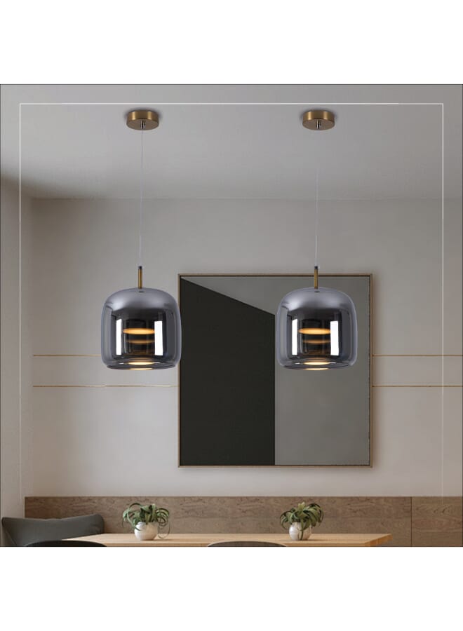 Best Power Modern Glass LED Chandelier Light 7255 with 3 Lighting Levels, 150cm Adjustable Length, and 24W Power – Stylish Ceiling Light for Living Room, Bedroom, and Dining Room  - Image 1
