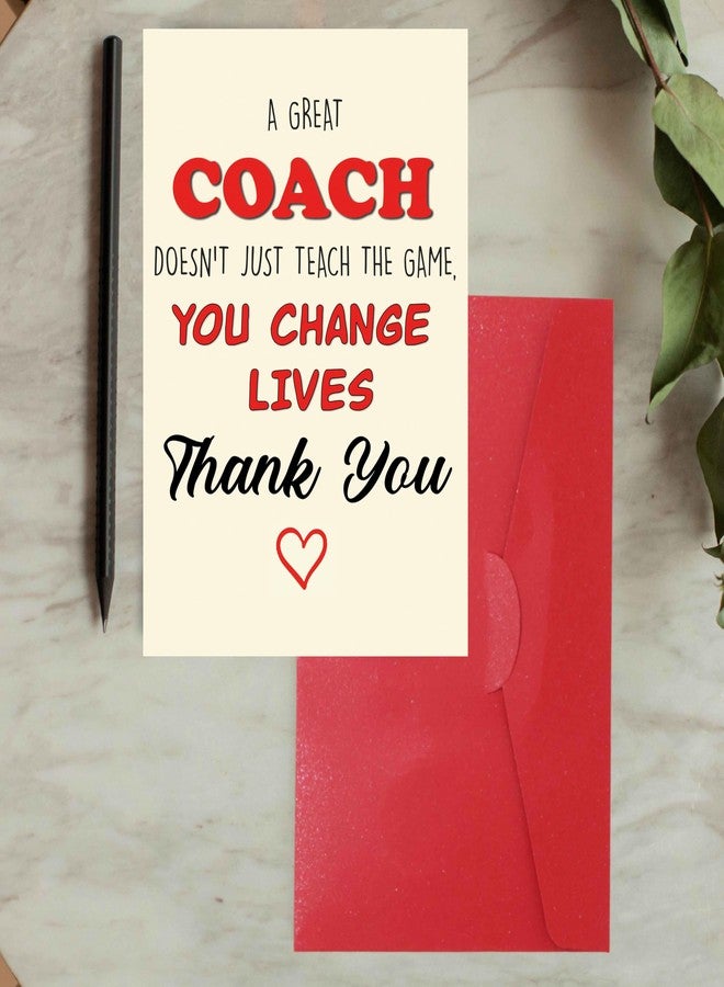 Cheerin Coach Thank You Greeting Card – Thoughtful Trainer Gift for Man and Women – Ideal for Football, Baseball, Basketball, and Volleyball Coach Appreciations - Image 5
