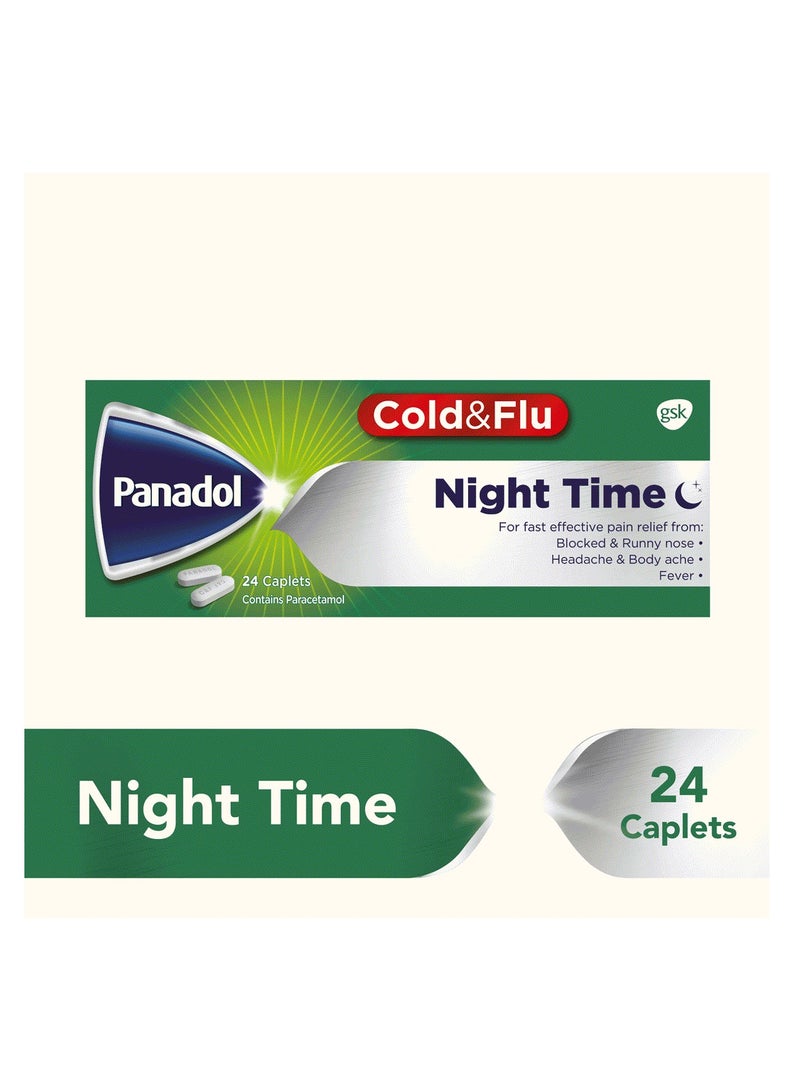 Panadol Cold And Flu 24 Tablets - Image 1