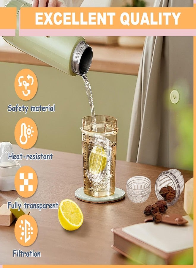 Yitexin 8 Pieces Plastic Tea Infuser for Wide Mouth Bottles, Clear Tea Strainer Diffuser, Reusable Floral Loose Tea Leaf Steeper, Tea Filter Holder for Cup Mug Teapots (8 Pcs) - Image 4