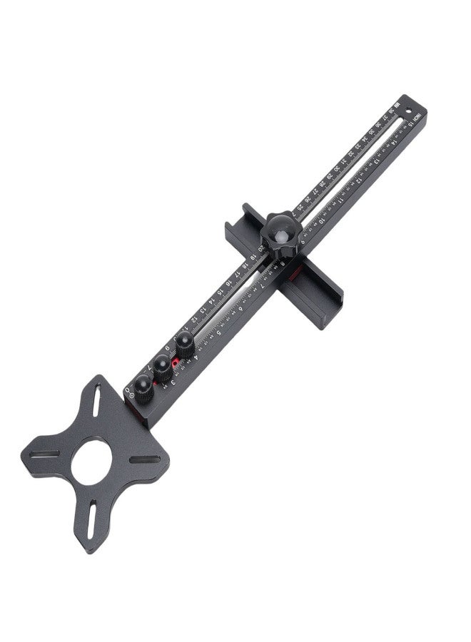 Router Milling Groove Bracket Aluminum Alloy Multi Functional Router Circle Cutting Guide for Woodworking - Image 1