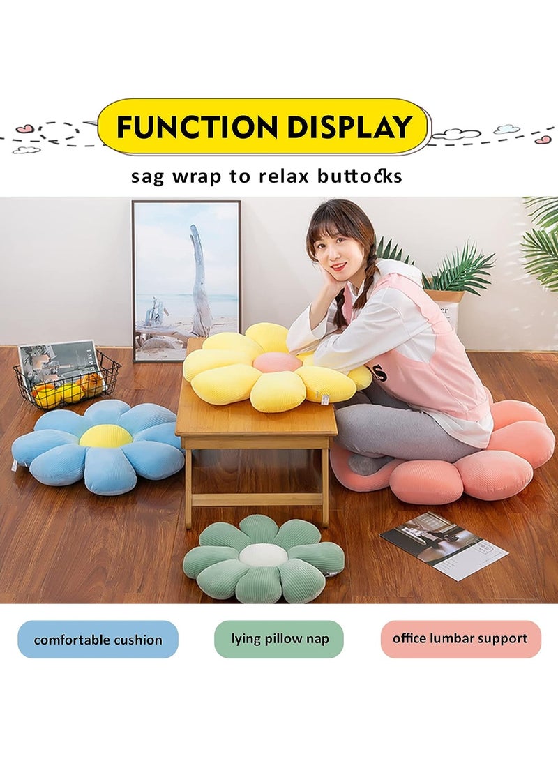 FASHION HOME وسائد على شكل زهرة ديزي للزينة، وسائد أرضية مريحة لغرفة النوم، الأريكة، الكرسي، ديكور الغرفة - Image 4