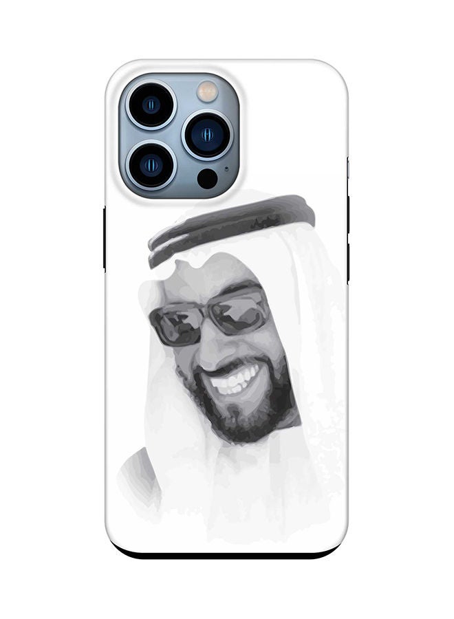 Stylizedd Tough Series for Apple iPhone 14 Pro Case Dual Layer hybrid PC and TPU Mobile Cover Shield with inner TPU protection Matte Finish - Shaikh Zayed, Our Father - Image 1
