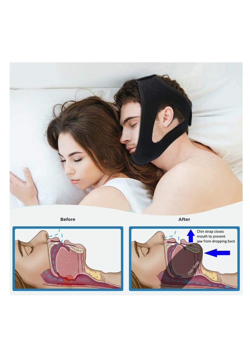 Anti-Snoring Chin Strap, Adjustable and Comfortable Snoring Solution for Men and Women, Effective Sleep Aid for Reducing Snoring - Image 4
