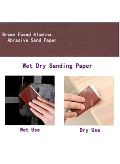 SYOSI Sandpaper Roll 180 Grit Sanding Paper Durable Cloth Back Dry Wet Sand Paper 4.5 Inch Wide Brown Fused Alumina Abrasive Paper for Wood Drywall Metal Resin Polishing Grinding Automotive Sanding  - Image 2