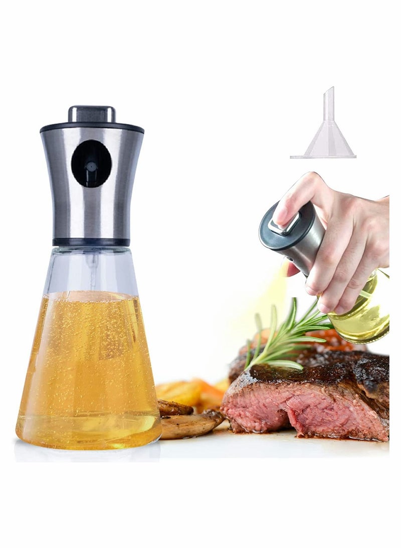 SYOSI Oil Sprayer For Cooking 200ML Oil Sprayer For Air Fryer 304 Stainless Steel Olive Oil Dispenser Spray Bottle For BBQ Kitchen Baking Roasting - Image 1