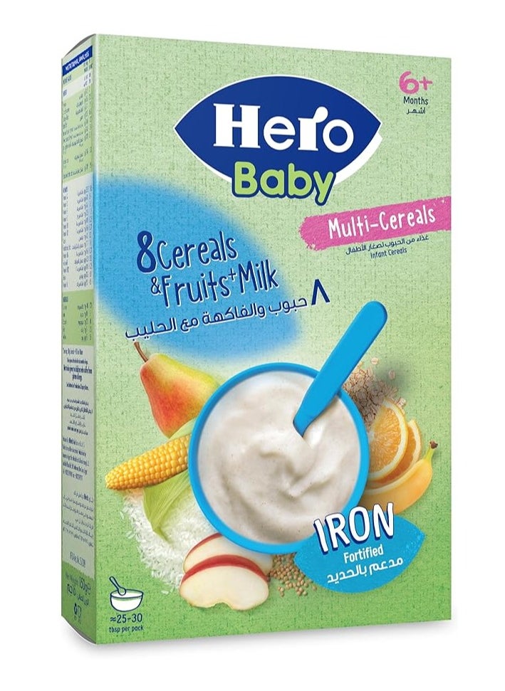 Hero Baby - 8 Cereals & Fruit + Milk - Image 1