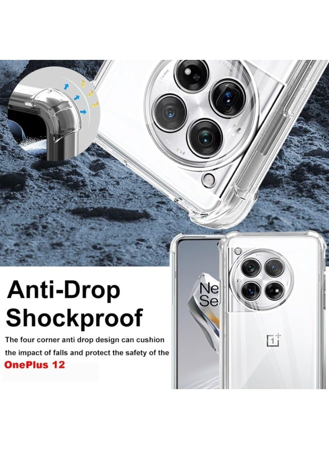 OnePlus 12 Clear TPU Cover Case for OnePlus 12 5G Thin  Camera Protection Anti-Scratch Slim Fit Flexible Phone Case - Image 2