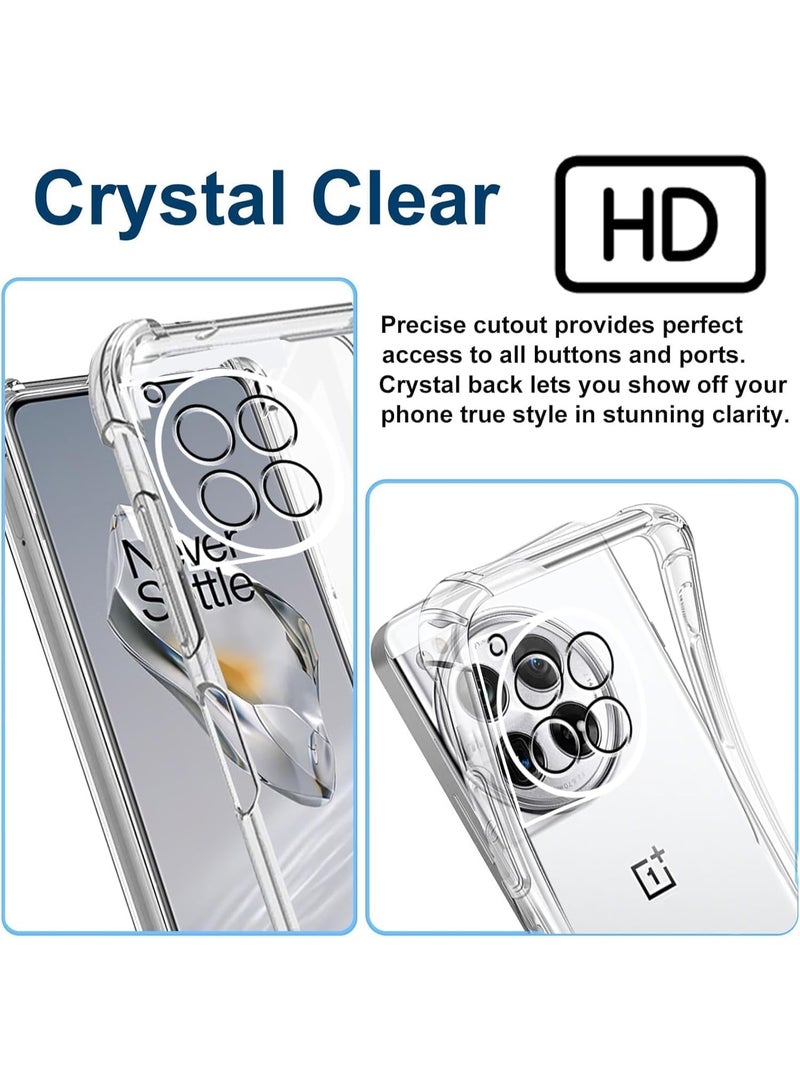 OnePlus 12 Clear TPU Cover Case for OnePlus 12 5G Thin  Camera Protection Anti-Scratch Slim Fit Flexible Phone Case - Image 3