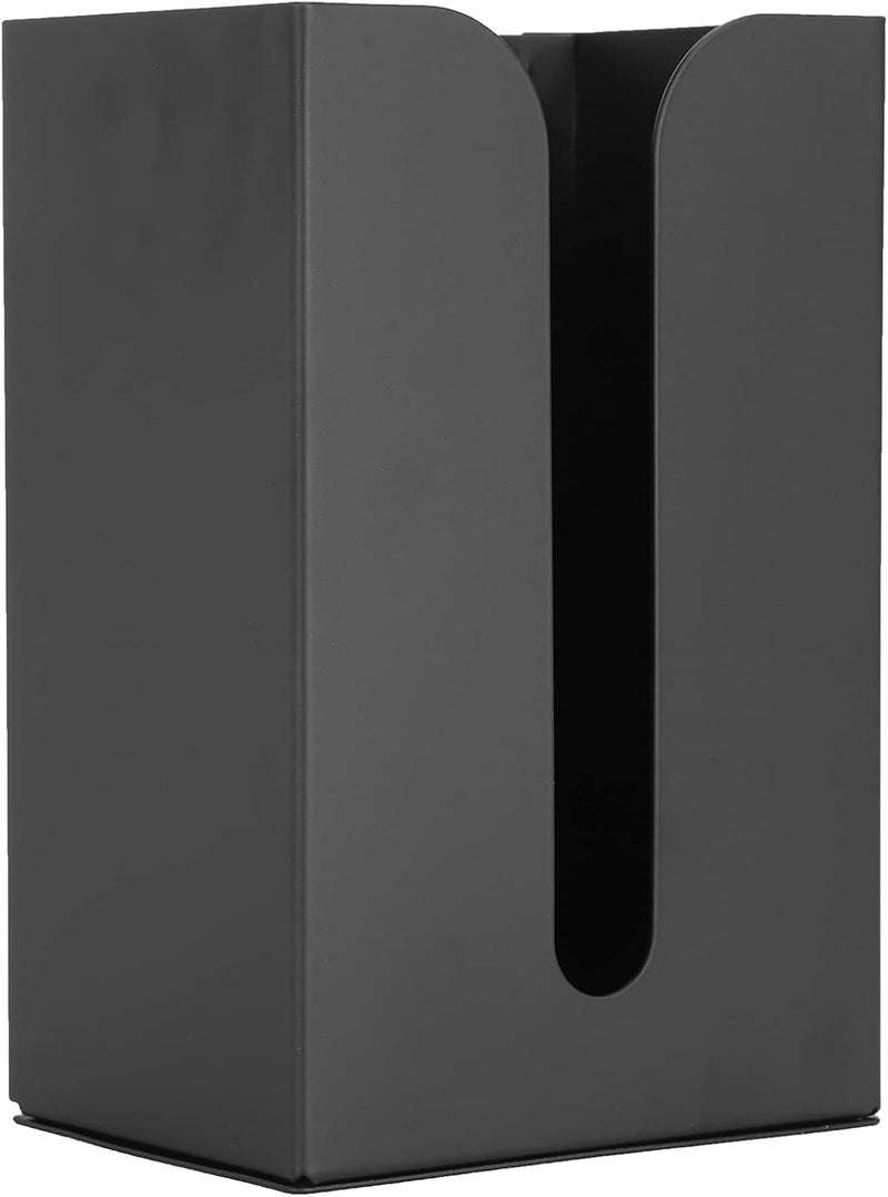Junlucki Tissue Box Stand, Space Aluminum Tissue Box Holder Stand Black Toilet Paper Rack Wall Mounted Tissue Dispenser Holders for Bathroom - Image 1