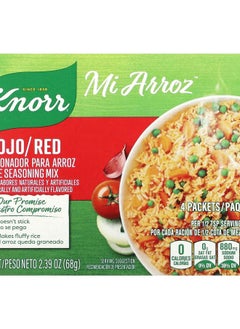 Knorr Mi Arroz Rice Seasoning Mix Red 4 Packets 2.39 oz (68 g) 