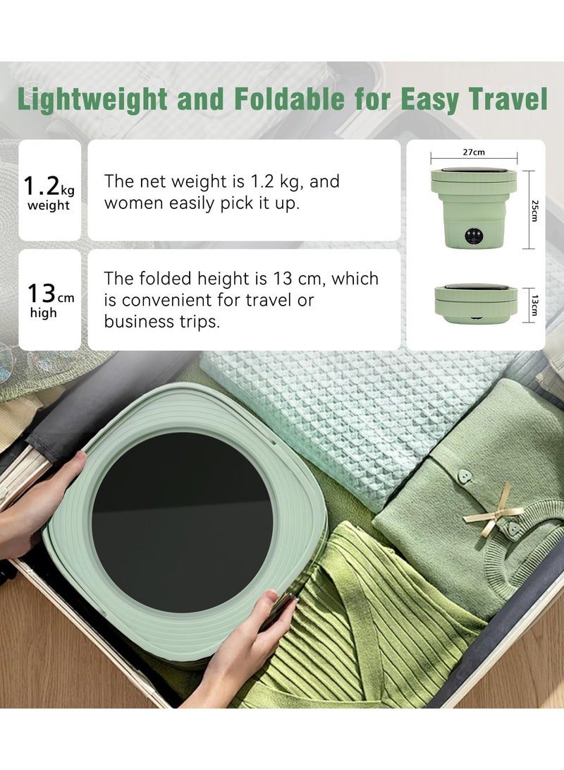Loquat 6.5L Portable Washing Machine Foldable Mini Washer with Dehydration Function  - Image 4