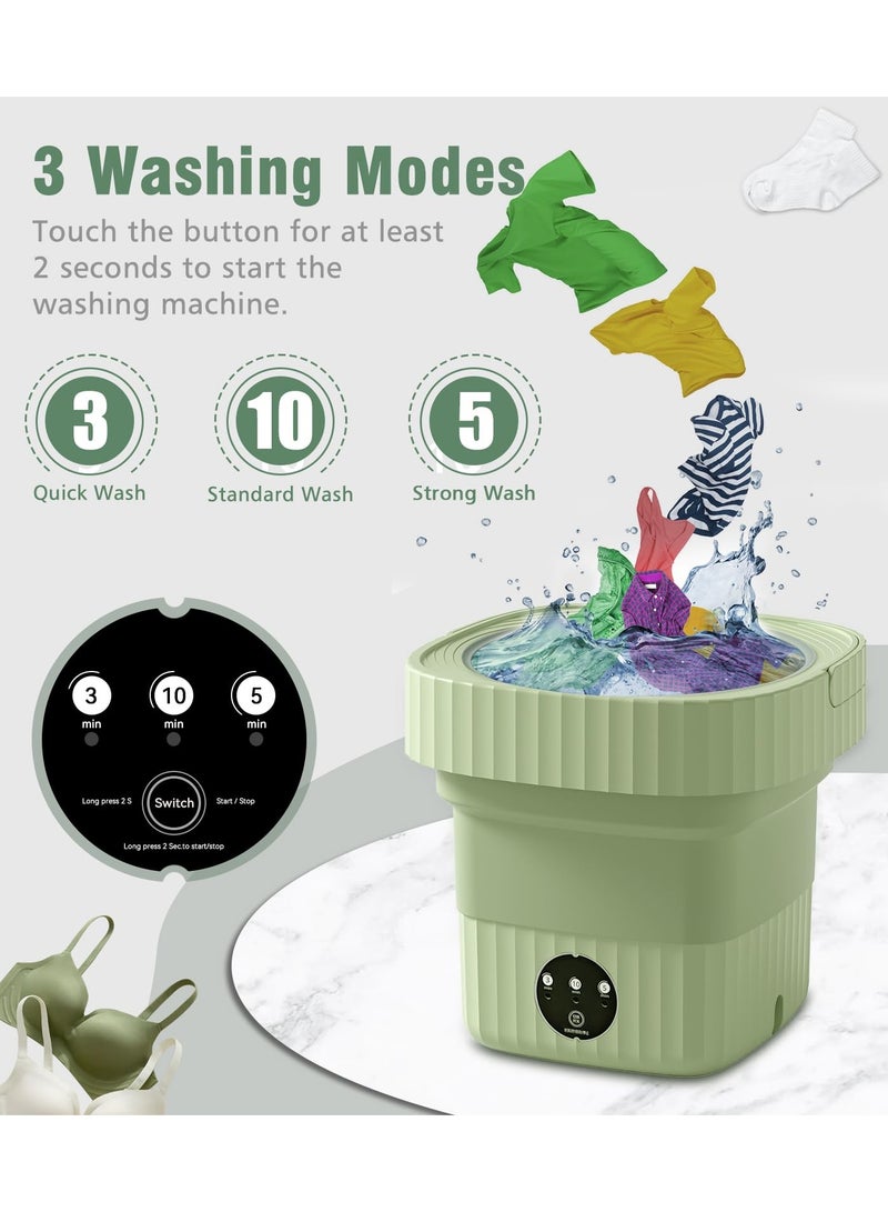 Loquat 6.5L Portable Washing Machine Foldable Mini Washer with Dehydration Function  - Image 5
