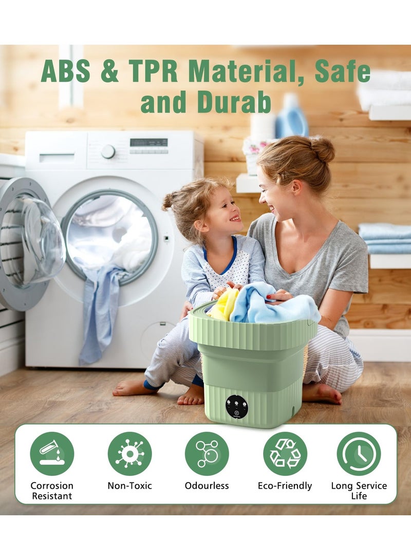 Loquat 6.5L Portable Washing Machine Foldable Mini Washer with Dehydration Function  - Image 3