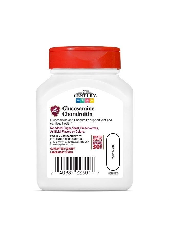 21st CENTURY - Glucosamine Chondroitin 500/400mg - Double Strength, cp 60 Count - Image 1
